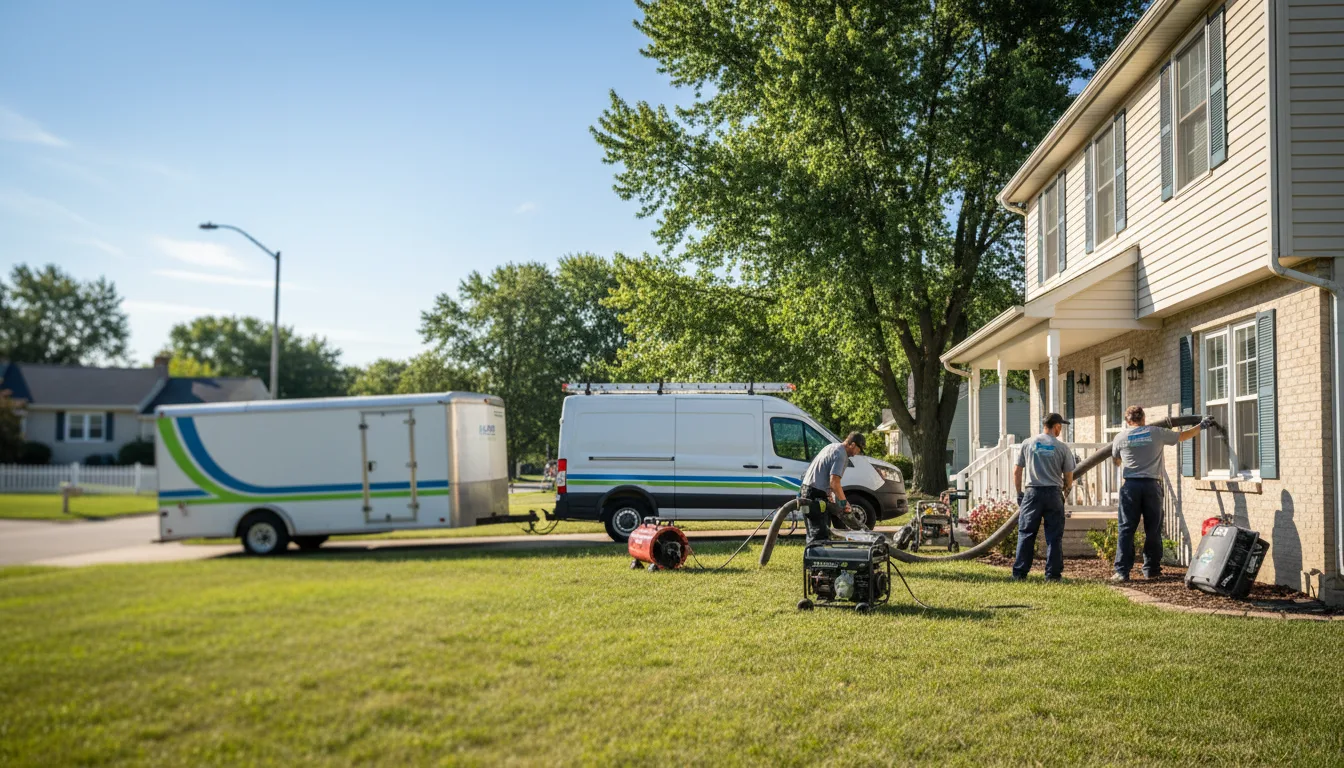 Flooded Basement Restoration And Cleanup With Repair in Montrose, IL near me